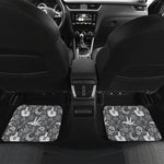 Gothic Wicca Curse Print Front and Back Car Floor Mats