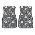 Gothic Wicca Curse Print Front Car Floor Mats