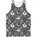 Gothic Wicca Curse Print Men's Tank Top