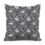 Gothic Wicca Curse Print Pillow Cover