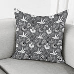 Gothic Wicca Curse Print Pillow Cover