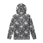 Gothic Wicca Curse Print Pullover Hoodie