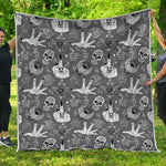 Gothic Wicca Curse Print Quilt