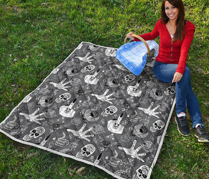 Gothic Wicca Curse Print Quilt