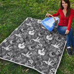 Gothic Wicca Curse Print Quilt
