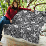 Gothic Wicca Curse Print Quilt