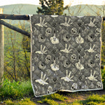 Gothic Wicca Curse Print Quilt