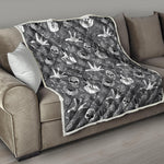 Gothic Wicca Curse Print Quilt
