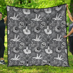 Gothic Wicca Curse Print Quilt