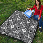 Gothic Wicca Curse Print Quilt