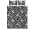Gothic Wicca Curse Print Quilt Bed Set