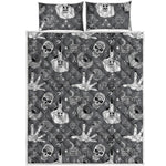 Gothic Wicca Curse Print Quilt Bed Set