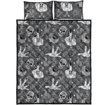 Gothic Wicca Curse Print Quilt Bed Set