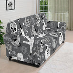 Gothic Wicca Curse Print Sofa Cover