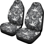 Gothic Wicca Curse Print Universal Fit Car Seat Covers