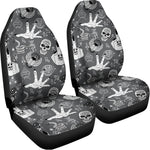 Gothic Wicca Curse Print Universal Fit Car Seat Covers