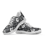 Gothic Wicca Curse Print White Sneakers