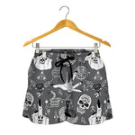 Gothic Wicca Curse Print Women's Shorts