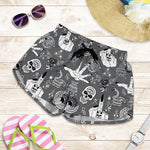 Gothic Wicca Curse Print Women's Shorts