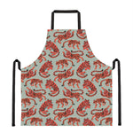 Gouache Tiger Pattern Print Apron