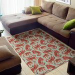 Gouache Tiger Pattern Print Area Rug