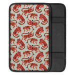 Gouache Tiger Pattern Print Car Center Console Cover