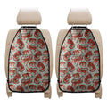 Gouache Tiger Pattern Print Car Seat Organizers