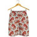 Gouache Tiger Pattern Print Men's Shorts