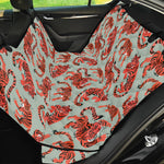 Gouache Tiger Pattern Print Pet Car Back Seat Cover