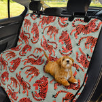 Gouache Tiger Pattern Print Pet Car Back Seat Cover