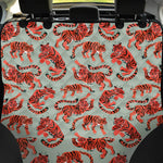 Gouache Tiger Pattern Print Pet Car Back Seat Cover