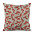 Gouache Tiger Pattern Print Pillow Cover