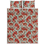Gouache Tiger Pattern Print Quilt Bed Set