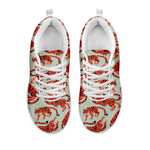 Gouache Tiger Pattern Print White Sneakers