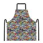 Graffiti Cartoon Characters Print Apron