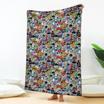 Graffiti Cartoon Characters Print Blanket