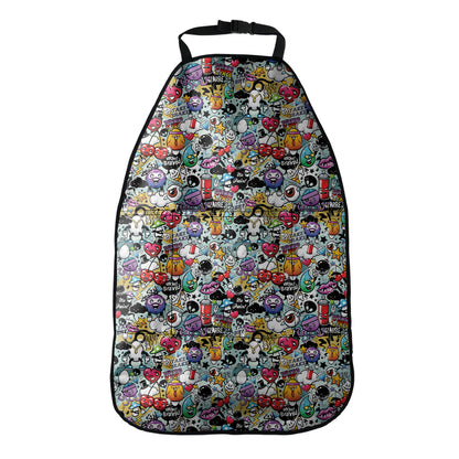 Graffiti Cartoon Characters Print Car Seat Organizers