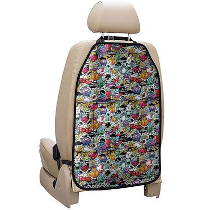 Graffiti Cartoon Characters Print Car Seat Organizers