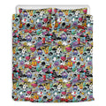 Graffiti Cartoon Characters Print Duvet Cover Bedding Set