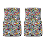 Graffiti Cartoon Characters Print Front Car Floor Mats