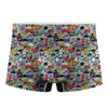 Graffiti Cartoon Characters Print Men's Boxer Briefs