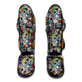 Graffiti Cartoon Characters Print Muay Thai Shin Guards