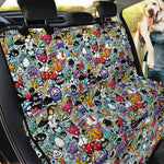 Graffiti Cartoon Characters Print Pet Car Back Seat Cover