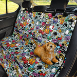 Graffiti Cartoon Characters Print Pet Car Back Seat Cover