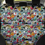 Graffiti Cartoon Characters Print Pet Car Back Seat Cover