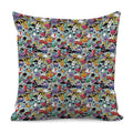 Graffiti Cartoon Characters Print Pillow Cover