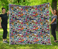 Graffiti Cartoon Characters Print Quilt