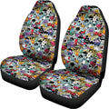 Graffiti Cartoon Characters Print Universal Fit Car Seat Covers