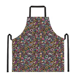 Graffiti Donut Pattern Print Apron