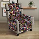 Graffiti Donut Pattern Print Armchair Protector